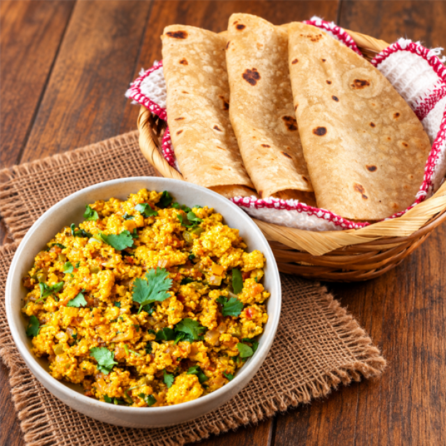Chapathi (3 Pcs) & Egg Bhurji