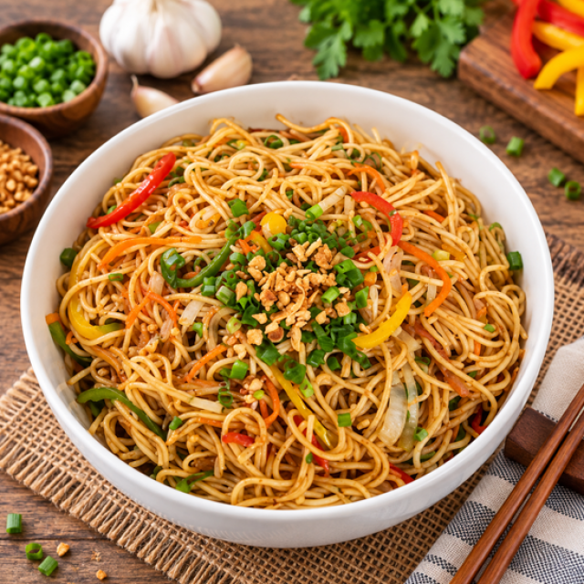 Burnt Garlic Noodles (Full Plate)