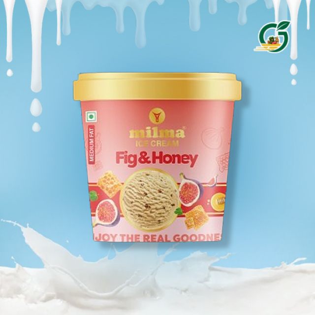 Milma Fig & Honey Ice cream 1Ltr