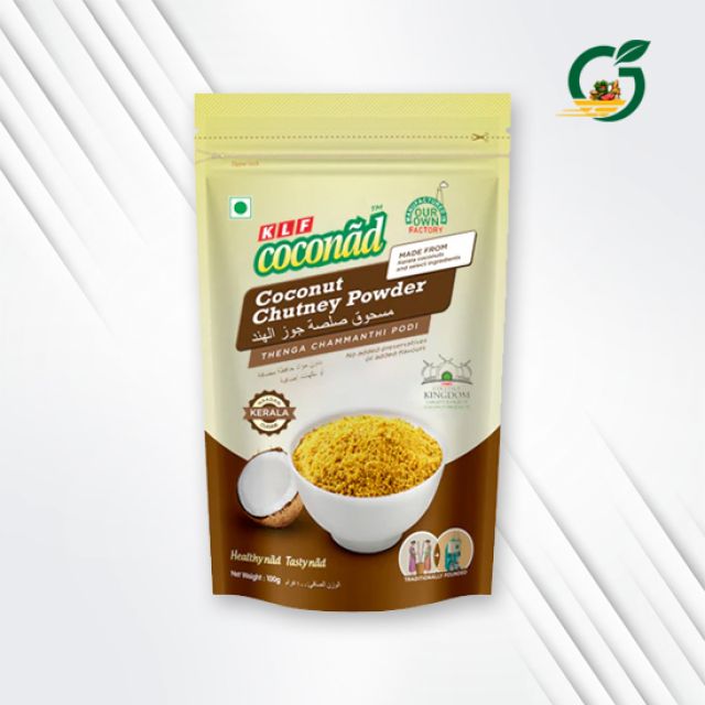 KLF Coconad Coconut Chutney Powder / Thenga Chamanthi 100gm (Pack of 5)