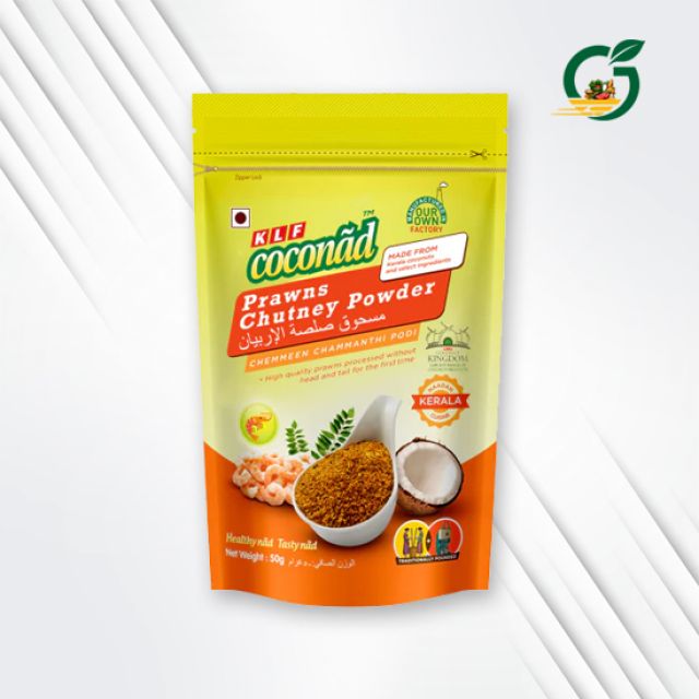 KLF Coconad Prawns Chutney Powder 50gm (Pack of 5)
