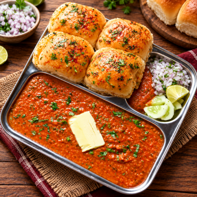 Pav Bhaji 4 pcs