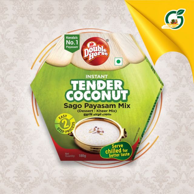 Double Horse Instant Tender Coconut Sago Kheer Mix  / Elaneer Payasam