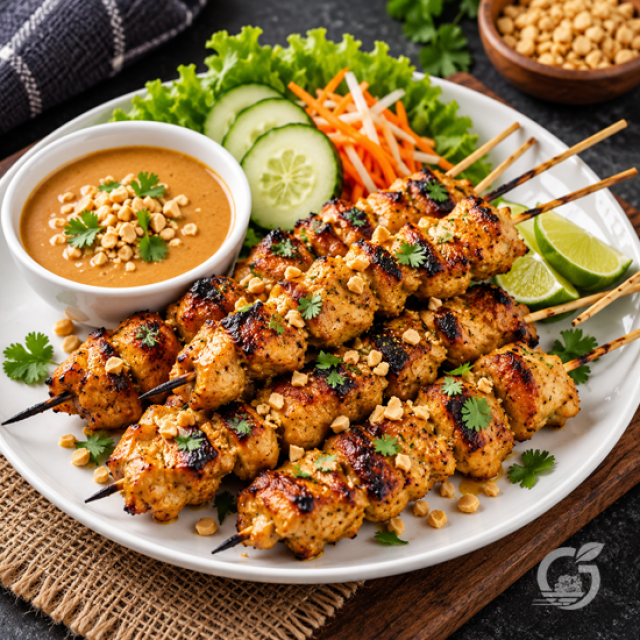 Thai-Style Chicken Satay (4 Pcs)