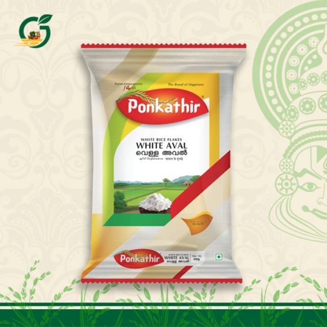 Ponkathir White Aval 400gm