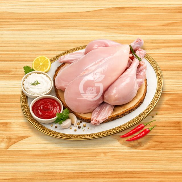 Whole Chicken Uncut (Skinless)