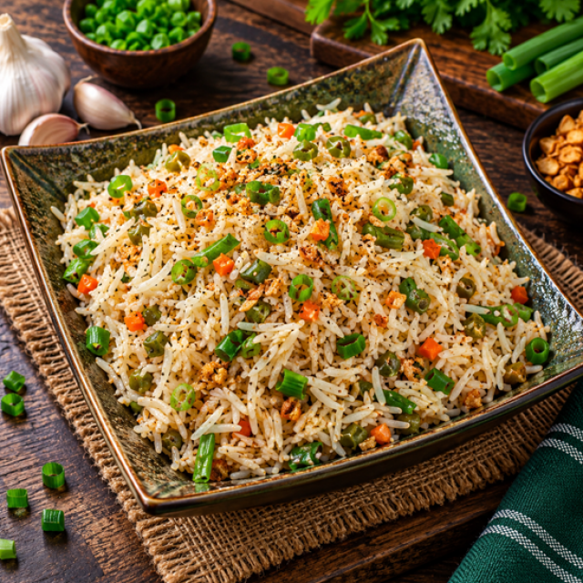 Burnt Garlic Rice (Full Plate)